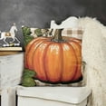 thumbnail image 2 of SHANXI Fall Pillow Covers Bowknot Pumpkin Decorative Throw Cushion Cases Thanksgiving Decor Indoor Decoration for Home Sofa Couch (Orange) 22x22in, 2 of 5