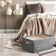 thumbnail image 5 of Fiudx Contenedores de Almacenamiento, Organizador Plegable con Asas, Caja de Tela de Gran Capacidad, Solución Que Ahorra Espacio para Ropa y Mantas, Uso Doméstico y En El Coche, Duradero y Fácil de L, 5 of 5