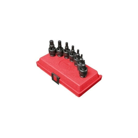 Sunex 7Pc Metric Hex Uni Soc Set