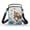 Cat Butterfly Floral Design, variant on Patriotic Soccer Star Cellphone Purse, Multi-Purpose Crossbody Bag Polyester Lightweight Cell Phone Purse for Shop Hiking