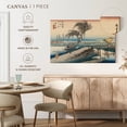 thumbnail image 5 of Elephant Stock Yokkaichi San Cho Kwa Station 44 Wall Art - Horizontal Canvas Wall Art - Living Room Wall Decor - Architecture Canvas - Beige And Blue Decor By Utagawa Hiroshige - 39" x 26", 5 of 8