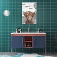 thumbnail image 5 of HFDF Farmhouse Highland Cow Wall Decor Cute Cattle Windmill Pictures Art Home Sweet Canvas Print Painting Modern Artwork Decorations For Bathroom Bedroom Kitchen Office 20x24inch Framed, 5 of 6