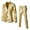 Gold, variant on Men Summer Outfits And Tux One Two Slim All Pants for Men Men's Suit Separates Tuxedo with Lapel Buttons Suit Mend Suits Modern Fit Slim Fit Stretch Mens Shiny Two Piece Open One Gold L