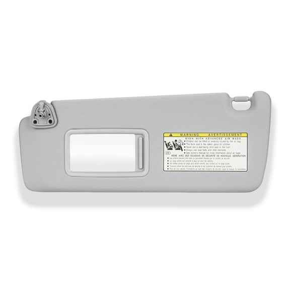 Sun Visor Replacement Fit For Toyota Highlander 2004-2007, OE: 74320-48260-A0 4310-48220-A0, Driver Left & Passenger Right Side, Sun Visor With Mirror -grey-left