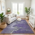 thumbnail image 7 of Addison Rugs Mayfield Premium Machine Washable Transitional Abstract Purple Rectangle Rug, 3' x 5', 7 of 7