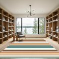 thumbnail image 2 of ODIKA 2'x3' Machine Washable Non-Slip Area Rug, Geometric Orange High Traffic Rug, Beige, 1093257, 2 of 7