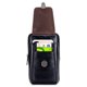 thumbnail image 2 of Riñonera de cuero para hombre, riñonera para teléfono, riñonera de viaje, riñonera BULLCAPTAIN Negro, 2 of 7