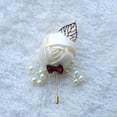 thumbnail image 3 of pitrice Wedding 643 Wedding Groom and Bride Simulation Flower Chest Flower Brooch Flower Simulation Flower Halloween Christmas, 3 of 9