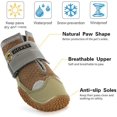 thumbnail image 2 of 2 pares de botas protectoras para perros, zapatos impermeables para perros, adecuados para perros medianos y grandes - Color caqui (talla 2), 2 of 5