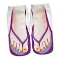 thumbnail image 3 of Calcetines con estampado de manicura, calcetines divertidos, novedad, calcetines casuales para niñas, calcetines tobilleros, calcetines con patrón 3D estilo B Yinane calcetines estampados, 3 of 8