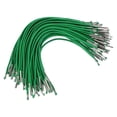 thumbnail image 1 of Uxcell Elastic Barbed Cord Loop Stretch Round String with Metal Barb Fasteners for Hats Masks Menus 100 Pcs Green 6 in, 1 of 7