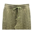 thumbnail image 2 of Fenty Puma By Rihanna Womens Die Cut Embroidered Pants, Olive Branch, Size M, 2 of 3