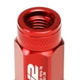 thumbnail image 4 of J2 Engineering LN-T7-025-15-RD J2 Engineering 7075 -T6 Forged Aluminum M12 x 1.5 20 Pcs 70mm Open End Lug Nut Set w/ Adapter Red, 4 of 6