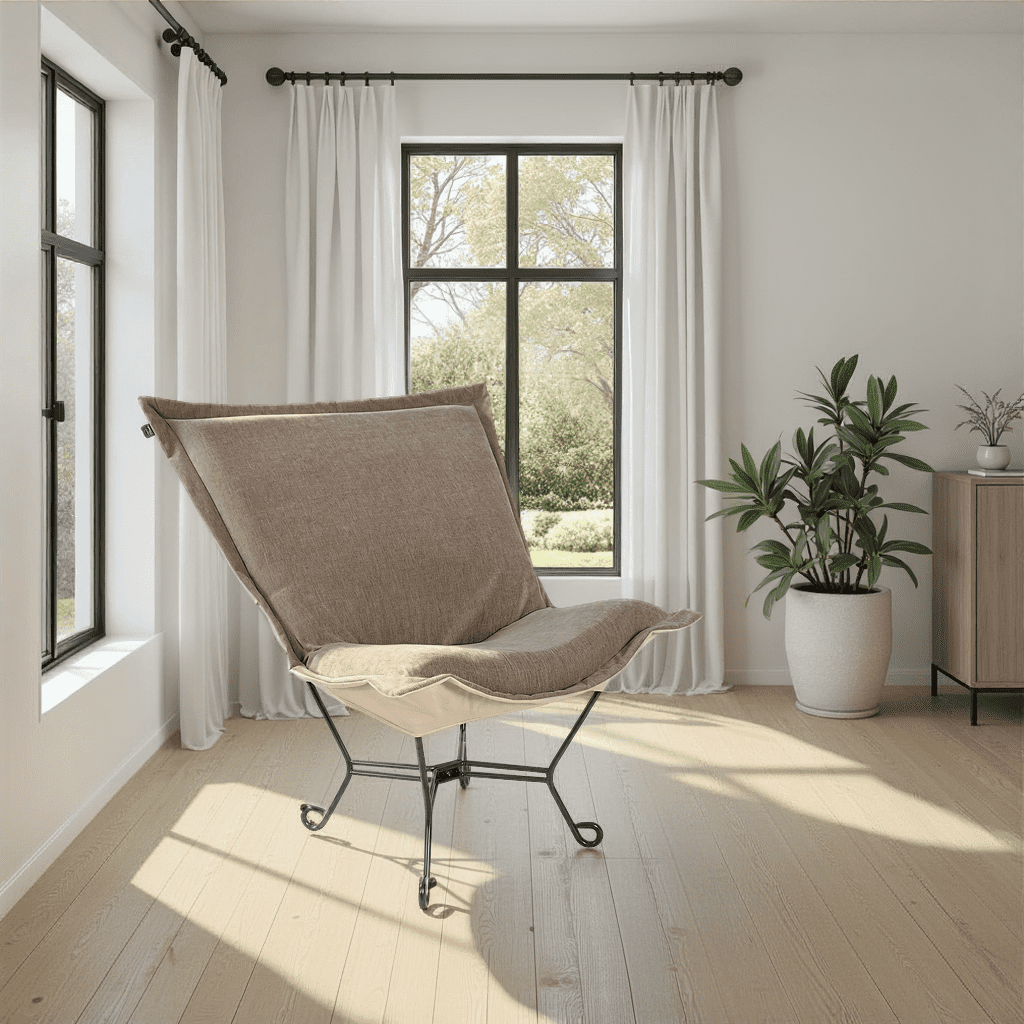 Komodo Sand Puff Chair and Frame