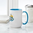 thumbnail image 4 of CafePress - Lewes Beach DE Surf Design Large Mug - 15 oz Ceramic Large White Novelty Mug, 4 of 4
