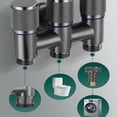 thumbnail image 4 of Universal 1/2 Thread One Into Three Out Faucet Kitchen Stainless Steel Inlet Valve Fitting Valve Toilet Bathroom Fittings, 4 of 5