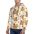 thumbnail image 3 of Sikiie Squirrel With Colorful Tail Men's Hoodie, Essentials Hoodie, Sweatshirt, Pullover Hooded Sweatshirt for Men-Small, 3 of 7