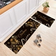 thumbnail image 5 of 2 Piece Non Kitchen Mat Runner Rug Set Doormat Merry Christmas Snowman Door Mats Rubber Backing Carpet Indoor Floor Mat Holiday Decor, 5 of 9