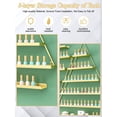 thumbnail image 4 of EBANKU 6PCS Nail Polish Racks 5 Tiers Nail Polish Shelf for Wall Triangular Display Rack Cosmetic Display Cases Lipstick Perfume Wall Shelf Essential Oil O, 4 of 7