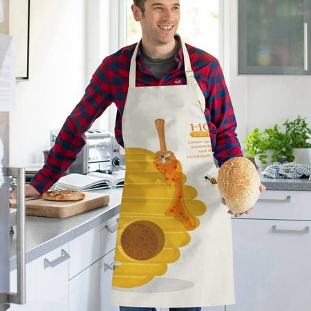 

Fall Decor Festival Printed Linen Sleeveless Apron Kitchen Oil And Stain Sleeveless Cover Kitchen Apron