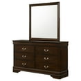 thumbnail image 4 of Louis Philippe 6-drawer Dresser with Mirror Cappuccino, 4 of 11