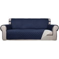thumbnail image 1 of Housse de Sofa Matelassée Réversible, Protège-Meubles Résistant à l'Eau, Housse de Canapé Lavable avec Mousse Antidérapante et Sangles Élastiques pour Enfants, Chiens, Animaux (Sofa, Marine/ivoire), 1 of 7