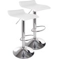 thumbnail image 1 of Bancos Altos Barra 2 Pzs Desayunador Para Cocina Giratorios EKE Life Home Blanco, 1 of 3