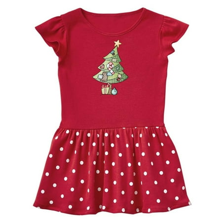 

Inktastic Christmas Tree Gift Toddler Girl Dress