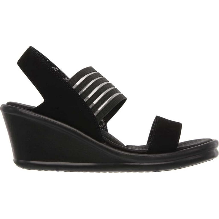 Skechers cali women's rumblers sparkle on wedge sandal new arrivals