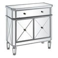 thumbnail image 1 of Beaumont Lane Commode à 2 Portes en Verre Miroir/marbre, Argent/transparent, 1 of 8
