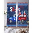 thumbnail image 3 of Red Blue 4th of July Sheer Curtains 84 Inch Length 2 Panels for Living Room, Independence Day Stars Gnomes Voile Kitchen Curtain Set, Luxury Privacy Drapes Window Treatment for Bedroom, 3 of 7