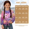 thumbnail image 6 of DISNIMO Girls Long Sleeve Tops Axolotl Printed Kids Casual Crewneck Tee Loose Fits Pullover Tops Fall Winter Blouse Tie Front Shirts for 5-12 Years Old Girls, 6 of 8