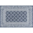 thumbnail image 3 of 2x3 Water Resistant, Small Indoor Outdoor Rugs for Patios, Front Door Entry, Entryway, Deck, Porch, Balcony | Outside Area Rug for Patio | Blue, Diamond | Size: 2' x 3', 3 of 8