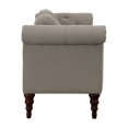 thumbnail image 4 of OakvillePark Wildwood Fabric Upholstered Settee Sofa, Brown, 4 of 7