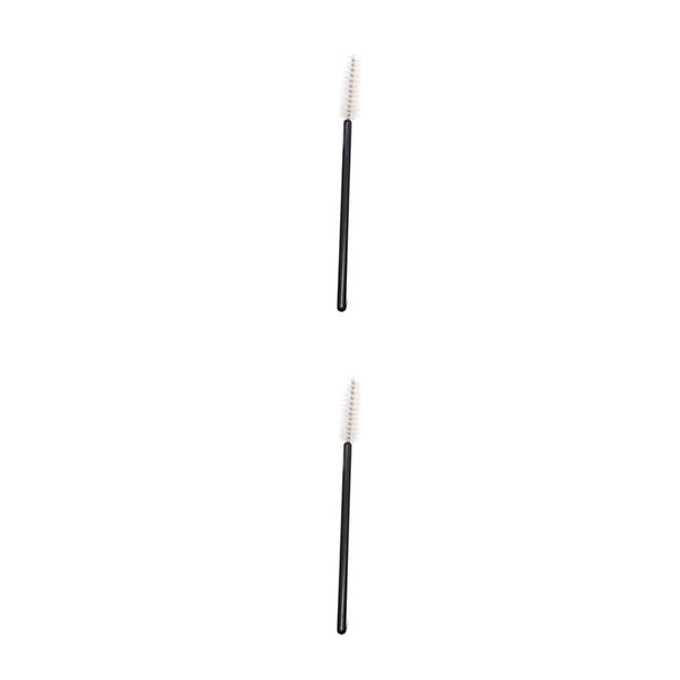 Vogacara Aplicador de rímel de 50 piezas, mano de obra, suministros para el cuidado de los ojos, accesorios cosméticos para extensiones, barra Brus blanco varilla negra 2piezas Vogacara CBP366426
