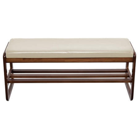 ZHAO Wooden Entryway Bench Wood Shoe Storage Bench Shoe Bench Rack Shoe Organizer for Hallway Living Room Dining Room Bedroom there