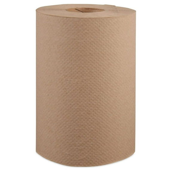 KioJJp 108 Nonperforated Paper Towel Roll, 8" x 350ft, Brown (Case of 12 Rolls)