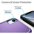 thumbnail image 4 of Designed for iPhone XS Max Heavy Duty Case, Protection Shockproof Dropproof Dustproof Anti-Scratch Phone Case Cover for iPhone XS Max Heavy Duty Case, Purple, 4 of 7