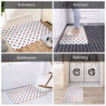 thumbnail image 7 of Bingfone Red Blue Polka Dots Door Mat 16"X24" Front Entrance Non-Slip Low Profile Washable For Entryway, 7 of 7