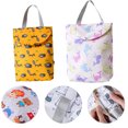 thumbnail image 3 of Laklulu - Bolsa de pañales de tela reutilizable para colgar, húmeda y seca, bolsa para natación, bolsa para yoga y gimnasio (paquete de 2, diferentes tamaños), 3 of 5