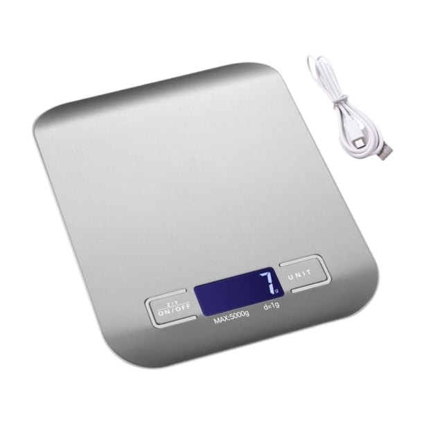 Báscula de cocina Macarena Recargable para preparación de comidas 5 kg