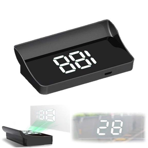 Smart in Car Hud Co Pilot, USB Car HUD Speedometer with GPS BDS Navigation, 10Hz Refresh, MPH Display, Plug & Play Speed Display for Cars, Trucks