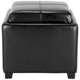 thumbnail image 3 of SAFAVIEH Harrison Single Tray Ottoman Black, 3 of 6