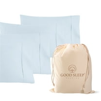 Good Sleep Bedding 1000 TC Egyptian Cotton Light Blue Standard/Queen Pillow Cases 4 Pc