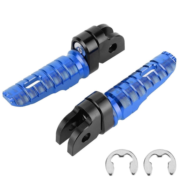Paire de repose-pieds avant gauche et droit pour moto Yamaha MT-03, MT-25, MT-07, MT-09, R3, XJ6, bleu