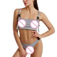 thumbnail image 4 of Conjunto de Bikini con Tanga, traje de baño de nailon y Spandex, Bikinis reflectantes coloridos, traje de baño Sexy para mujer con tiras Fridja  nalpqowj19861, 4 of 9