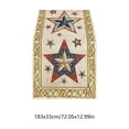 thumbnail image 3 of Patriotic Independence Day Table Runner and Tablecloth Set, Multicolor Linen Decorative Summer Table Linen for Dining, 183 x 33 cm, 3 of 6