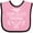 Pink and Black, variant on Inktastic Pismo Beach California Trip Surfing Boys or Girls Baby Bib