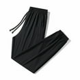 thumbnail image 3 of DuoJiaJ Cool Ice Silk Sweatpants Super Stretch Pants Men's And Women's Casual Jogging Sweatpants Women's Lounge Pants Black XXXXL, 3 of 3