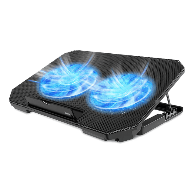 Alfombrilla De Enfriamiento Bloosom Para Laptop Con 2 Ventiladores, Negro